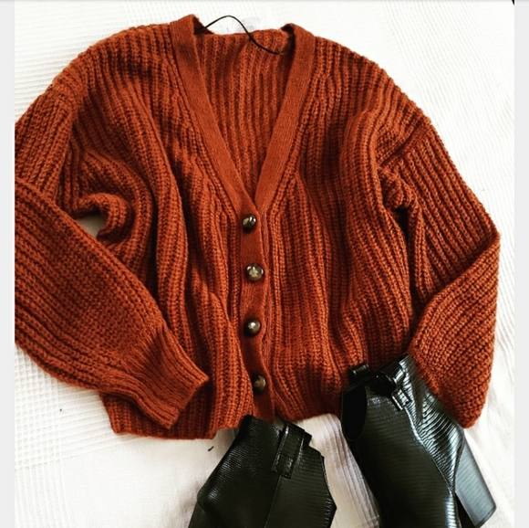 🆕️Pumpkin Patch Collection// Cinnamon Cardigan - Picture 5 of 5
